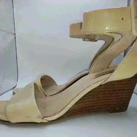 Louise et Cie Womens Punya Leather Wedge Slingback Sandals Odessa 8 1/2 - Picture 5 of 8